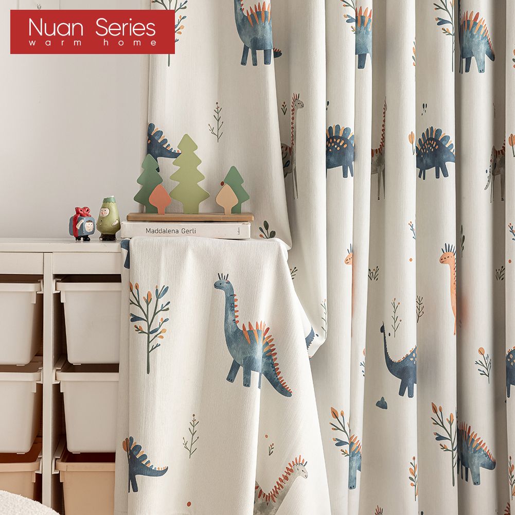 1PC Cute Dinosaur Print Kids B - đánh giá và giá Baby Nursery Blackout Curtains