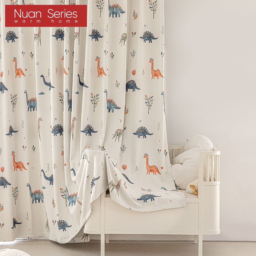 1PC Cute Dinosaur Print Kids B - đánh giá và giá Baby Nursery Blackout Curtains
