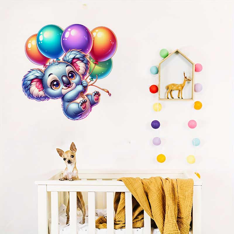 Cute Koala Wall Sticker Baby K - đánh giá và giá Baby Nursery Mural Wallpaper